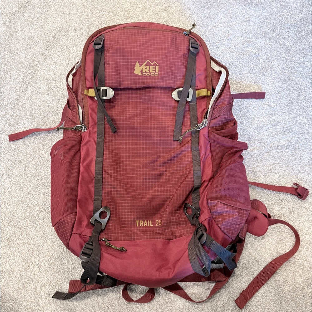 REI Co-op Trail 25 Backpack in Red